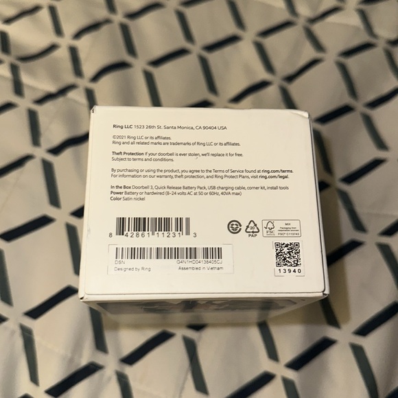 Ring DOORBELL 3 (BRAND NEW) - Picture 6 of 7